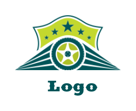 make a transportation logo tire speed in shield