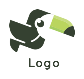 animal logo online abstract toucan