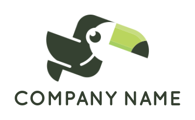 animal logo online abstract toucan