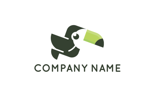 animal logo online abstract toucan