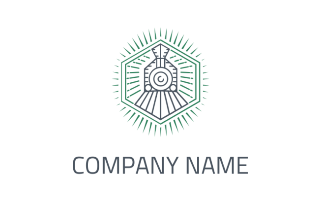 Diamond R Train Logo transportation logo train in line art diamond | Logo Template by ...