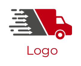 create a logistics logo truck shipping - logodesign.net
