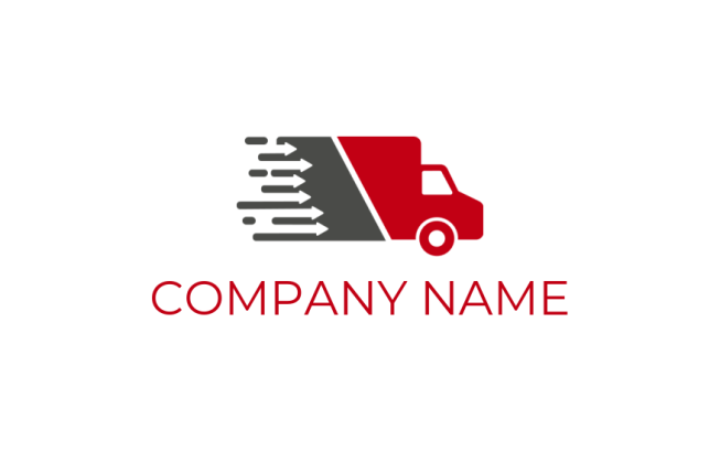 create a logistics logo truck shipping - logodesign.net