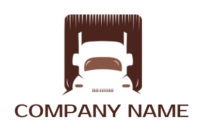 create a transportation logo truck with container - logodesign.net