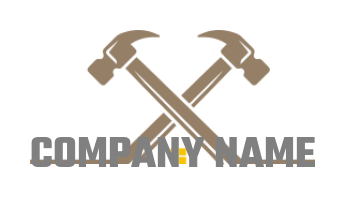 Two hammer creating a roof shape
