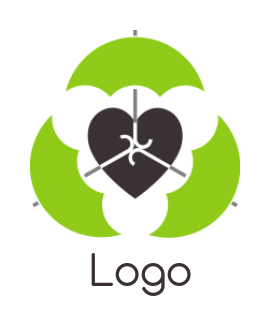 insurance logo umbrellas protecting heart