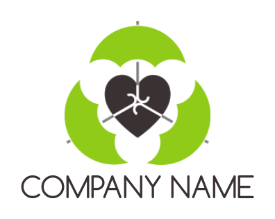 insurance logo umbrellas protecting heart