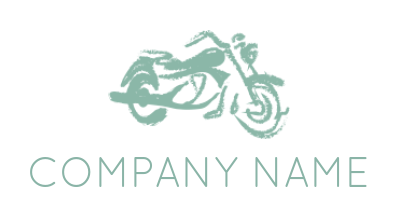 transportation logo icon vintage brush stroke bike - logodesign.net