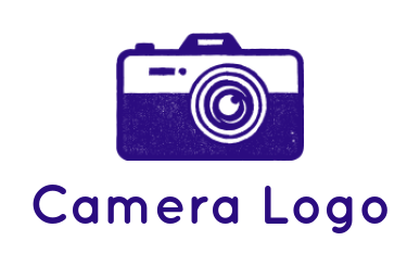 photography logo icon vintage camera with lens