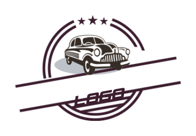 auto logo vintage car in the emblem with stars