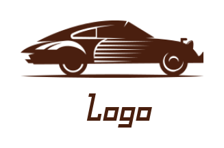 generate an auto logo icon vintage classic car