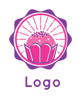 vintage cupcake emblem idea