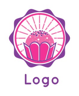 vintage cupcake emblem idea