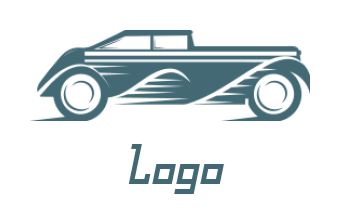 generate an auto logo vintage saloon car