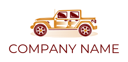 auto shop logo vintage sports jeep
