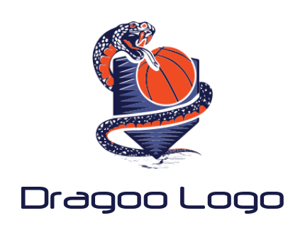 make an animal logo viper mascot with basketball - logodesign.net