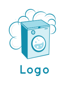 cleaning logo online washing machine with foam