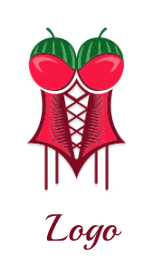 apparel logo online of watermelon merged corset
