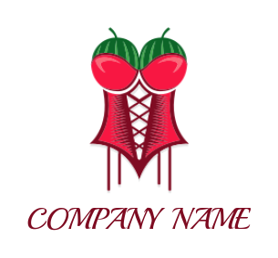 apparel logo online of watermelon merged corset