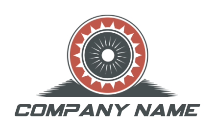 generate an auto logo wheel inside the circle