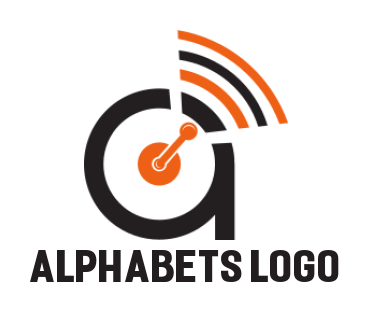 Letter A logo wifi signal letter A
