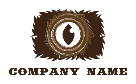 photography logo wolf eye forming camera lens