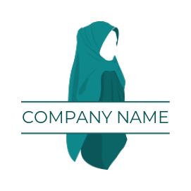 create a fashion logo woman in full hijab