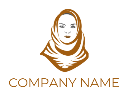 fashion logo maker woman in hijab