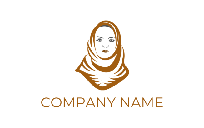 fashion logo maker woman in hijab