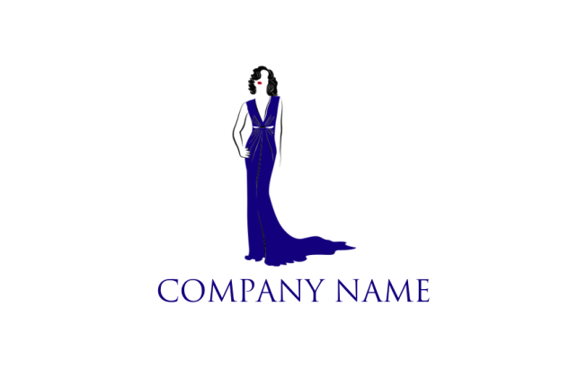 fashion logo icon woman in long evening dress | Logo Template by LogoDesign.Net fashion logo icon woman in long evening dress | Logo Template by LogoDesign.Net