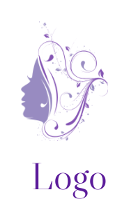 woman with unique hairstyle | Logo Template by LogoDesign.net