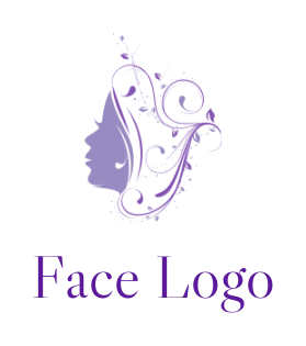 make a beauty logo woman with unique hairstyle