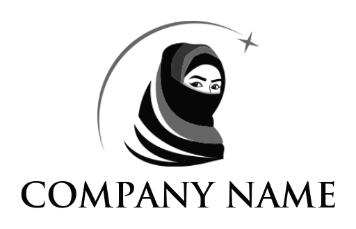 fashion logo maker women in hijab