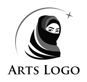 fashion logo maker women in hijab