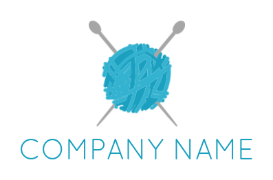 make an apparel logo wool ball with knitting needles 