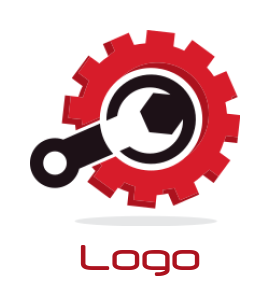 wrench and gear 