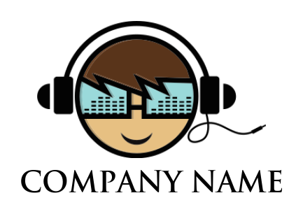 boy wearing headphone with synthesizer glasses