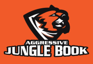 animal mascot logo tiger face in shield