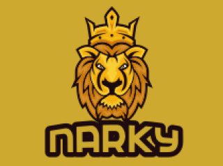 mascot logo lion head with crown