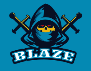 games logo skull in hoodie with swords