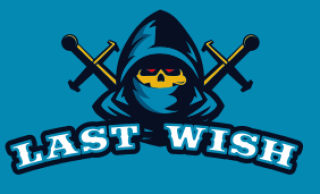 games logo skull in hoodie with swords
