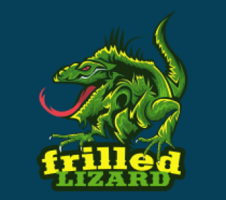 animal logo icon angry lizard mascot