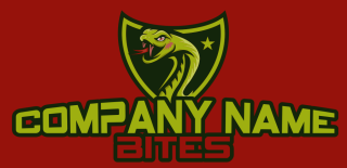 games logo mascot cobra in shield with star
