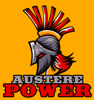 spartan helmet with feathers and hairs mascot