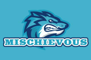 sports logo maker growling wolf mascot