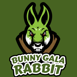 pet logo symbol angry rabbit mascot