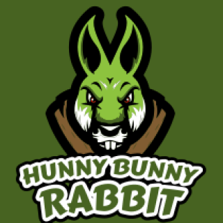 aggressive rabbit mascot