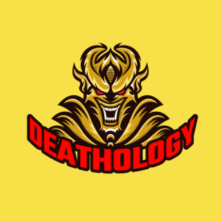 games logo icon laughing demon mascot