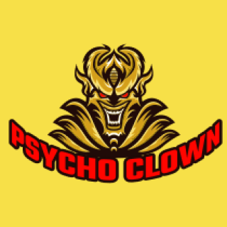 games logo icon laughing demon mascot