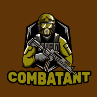 games logo online soldier with gun in shield